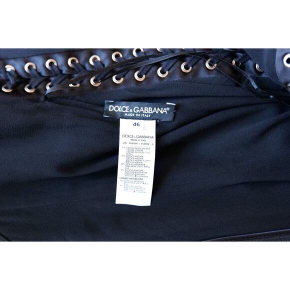 Dolce & Gabbana Cady Lace-up Bodycon S/S 2019 Runway Dress (IT46) RRP $3,215 - Picture 10 of 12